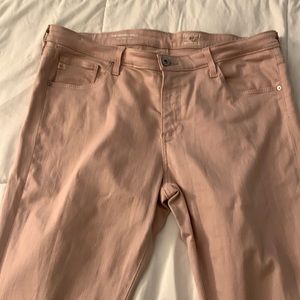 AG Pink Ankle Length Skinny Jean size 32